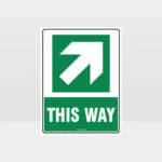 This Way Arrow Sign
