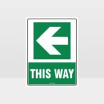 This Way Arrow 04 Sign