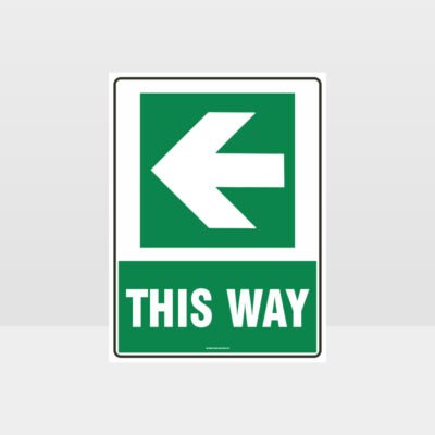 This Way Arrow 04 Sign
