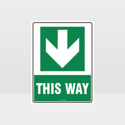 This Way Arrow 05 Sign