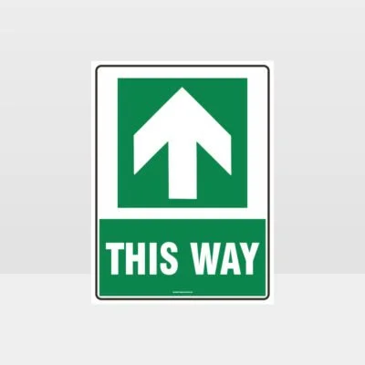 This Way Arrow 07 Sign