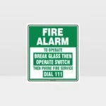 Fire Alarm Sign