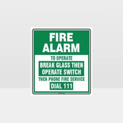 Fire Alarm Sign