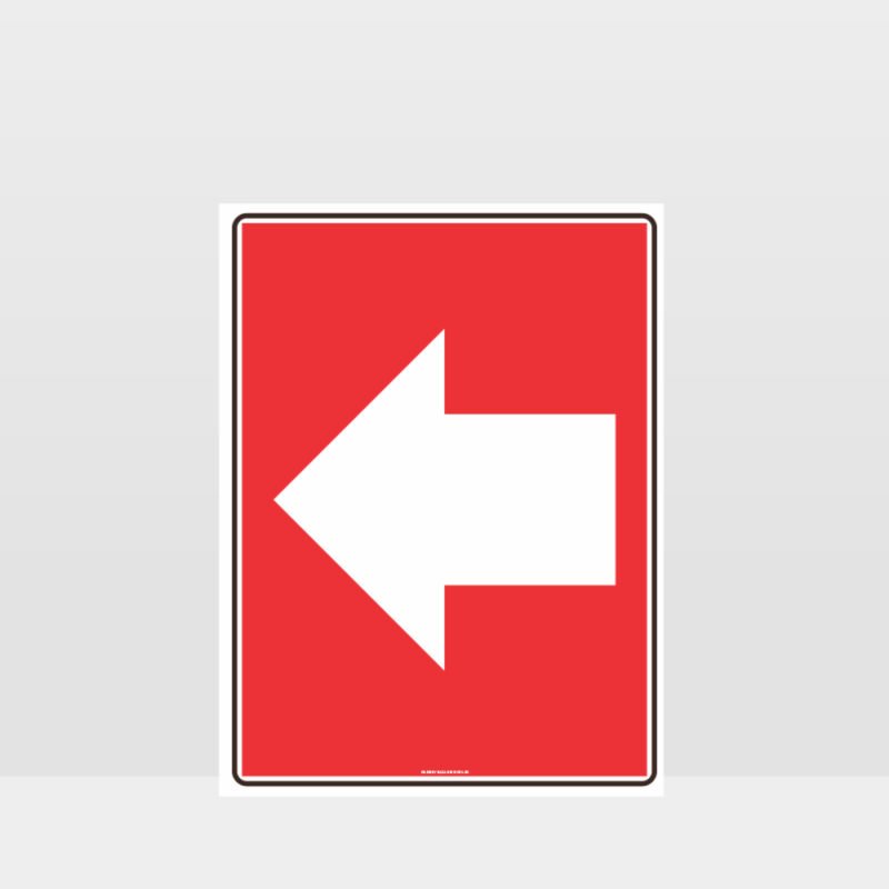 Fire Left Arrow Sign