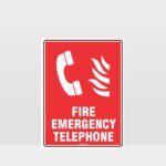 Fire Emergency Telephone Sign