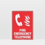 Fire Emergency Telephone Sign