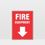 Fire Equipment Sign