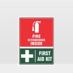 Fire Extinguisher First Aid Kit Sign