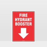 Fire Hydrant Booster Sign