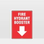 Fire Hydrant Booster Sign