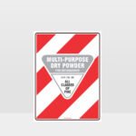 Multi Purpose Dry Powder Sign