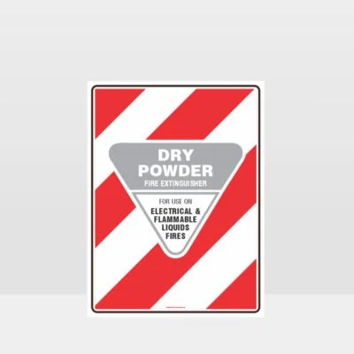 Dry Powder Fire Extinguisher Sign