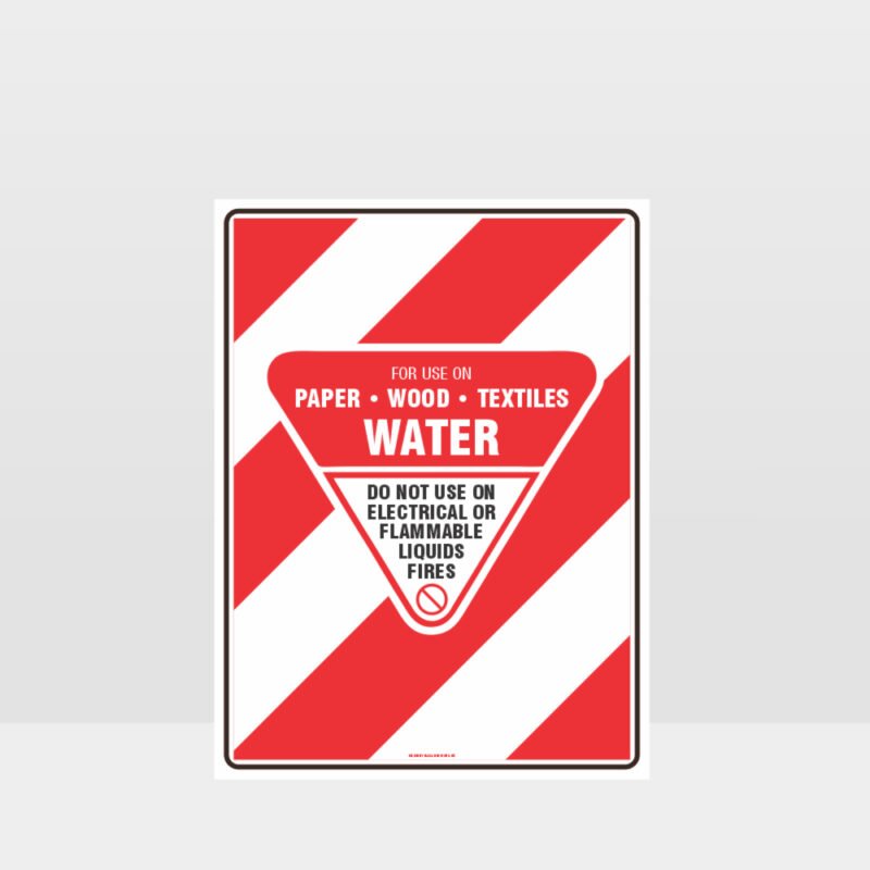 Water Fire Hose Sign
