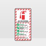 Foam Spray Fire Extinguisher Sign
