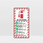 Foam Spray Fire Extinguisher Sign
