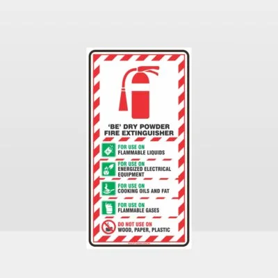 Foam Spray Fire Extinguisher Sign