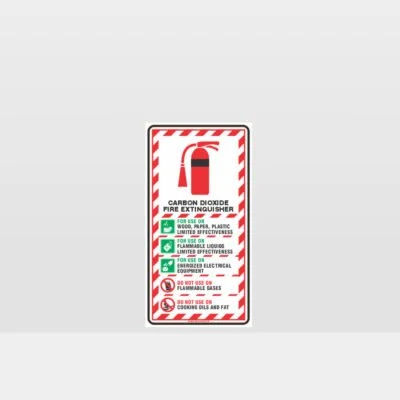 Carbon Dioxide Extinguisher Sign