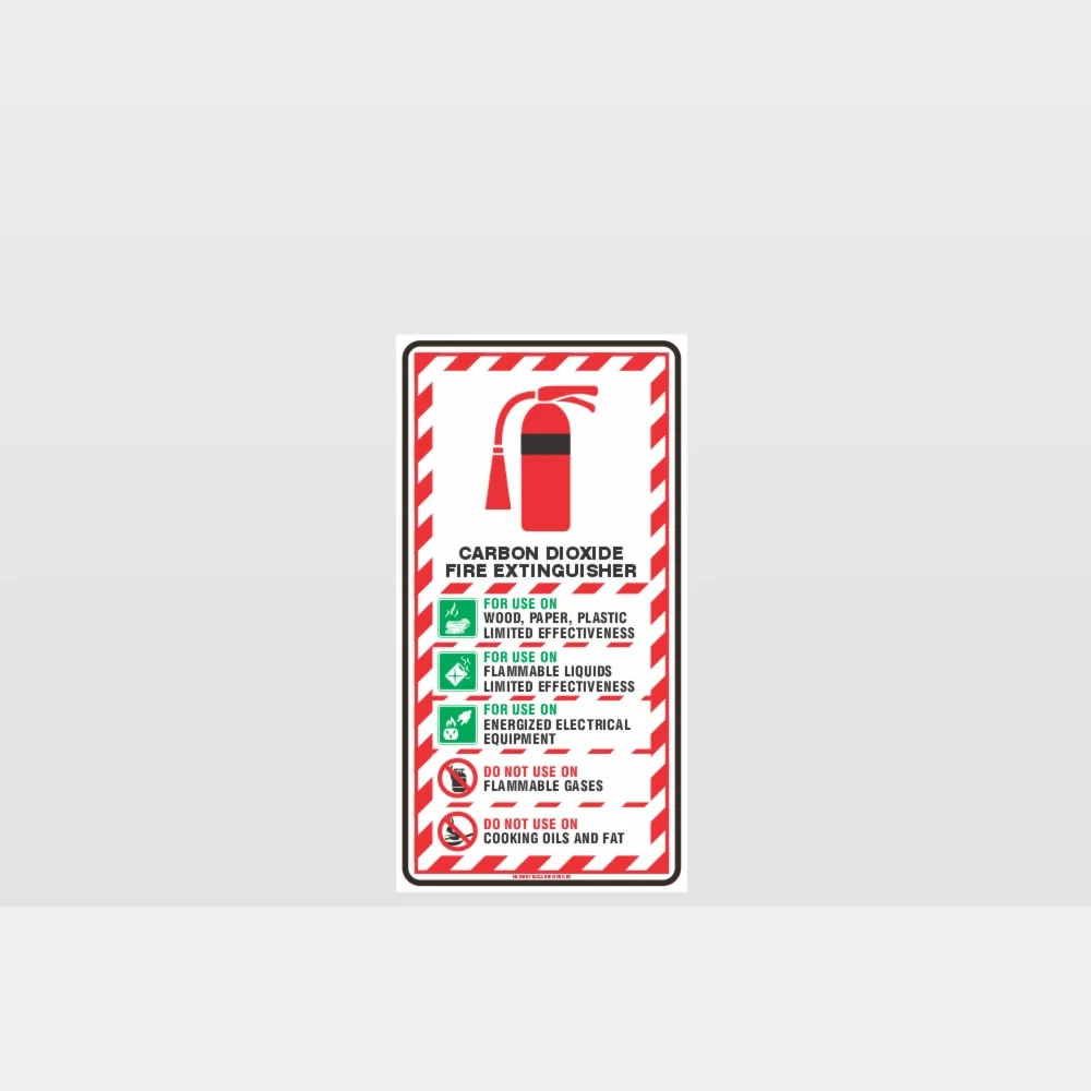 Carbon Dioxide Extinguisher Sign
