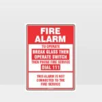 Fire Alarm Sign