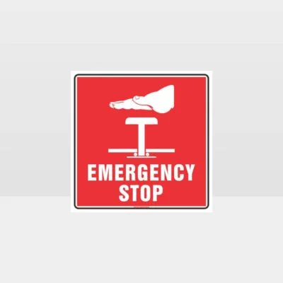 Emergency Button Sign
