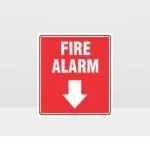 Fire Alarm Down Arrow Sign
