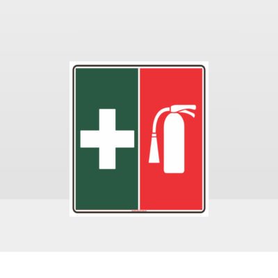First Aid Fire Extinguisher Symbol Sign