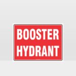 Fire Booster Hydrant Sign