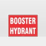 Fire Booster Hydrant Sign