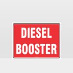 Fire Diesel Booster Sign