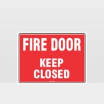 Fire Door Keep Closed Sign