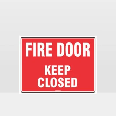 Fire Door Keep Closed Sign