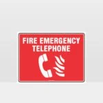 Fire Emergency Telephone Sign