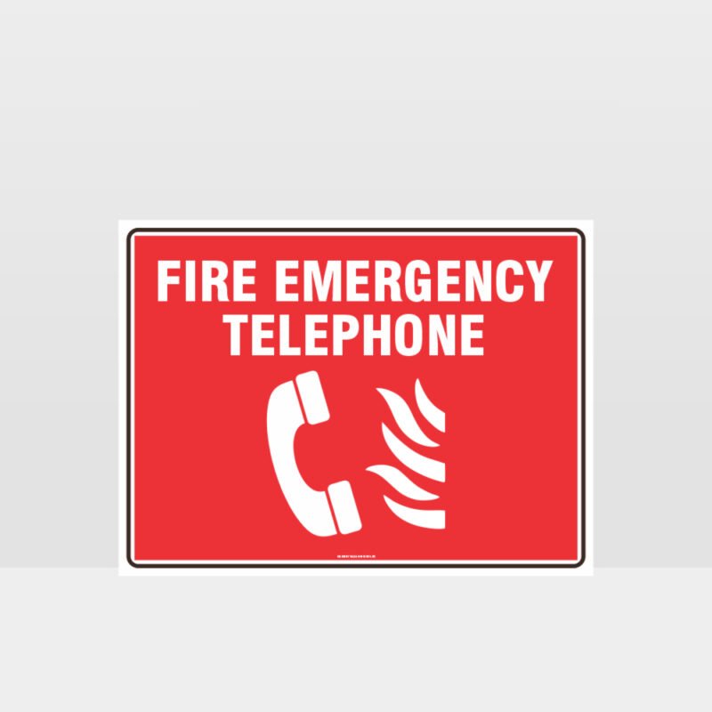 Fire Emergency Telephone Sign