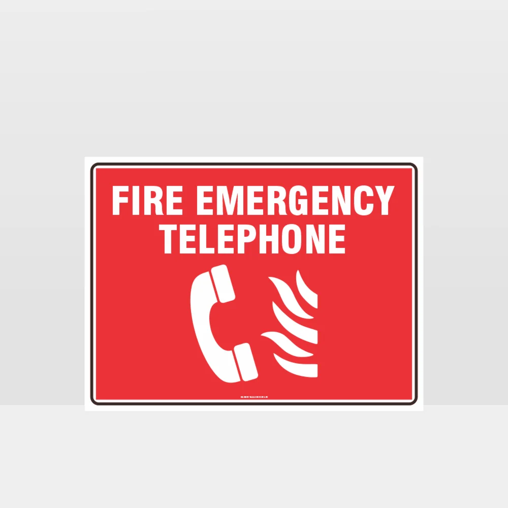 Fire Emergency Telephone Sign