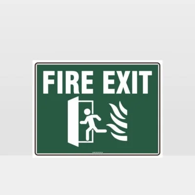 Fire Exit Green Sign