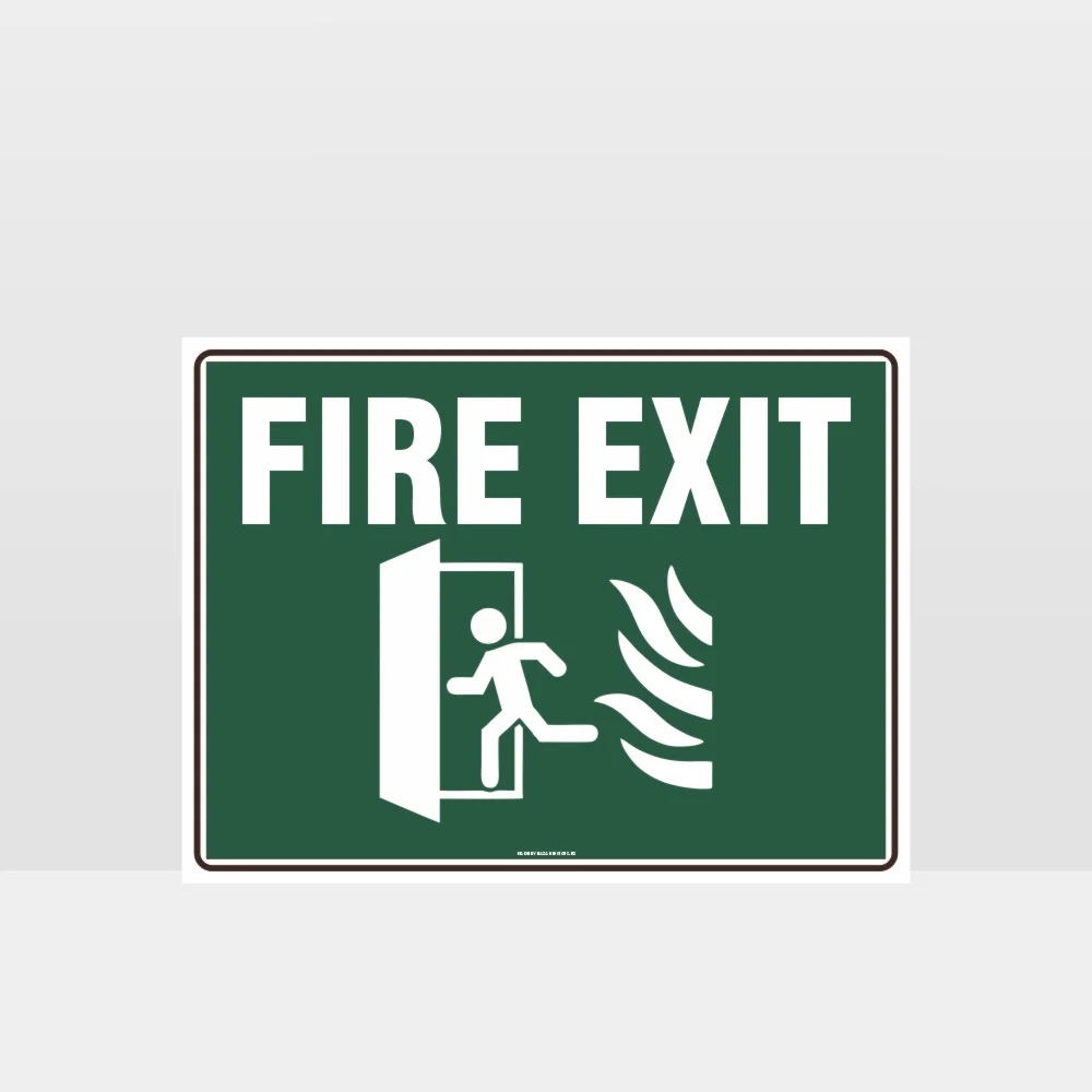 Fire Exit Green Sign
