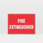 Fire Extinguisher Text Sign