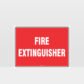 Fire Extinguisher Text Sign