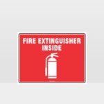 Fire Extinguisher Inside Sign