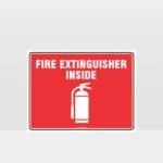 Fire Extinguisher Inside Sign