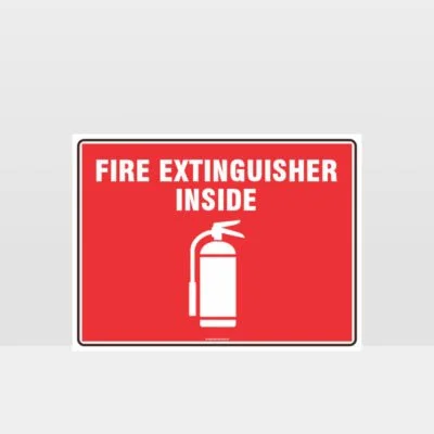 Fire Extinguisher Inside Sign