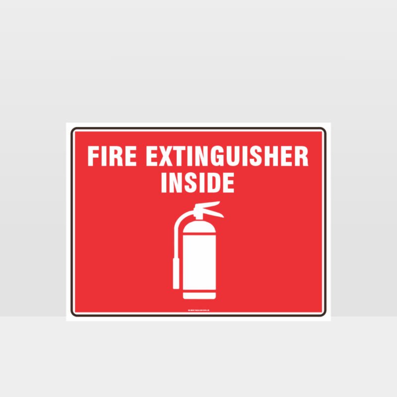 Fire Extinguisher Inside Sign