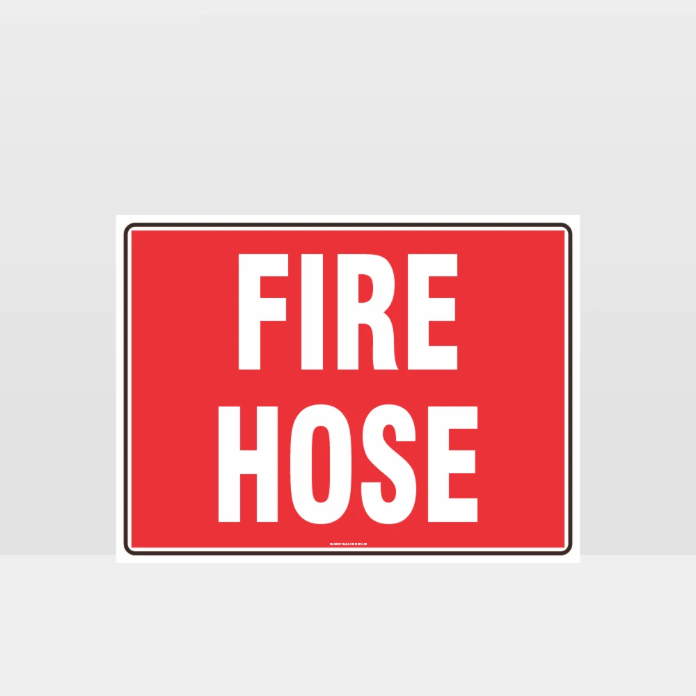 Fire Hose Text Sign