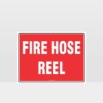 Fire Hose Reel Text Sign