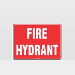 Fire Hydrant Text Sign