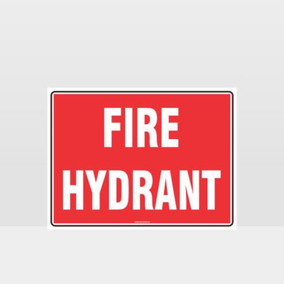 Fire Hydrant Text Sign