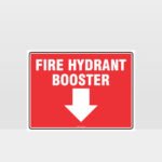 Fire Hydrant Booster Sign