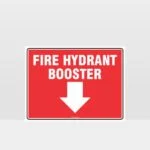 Fire Hydrant Booster Sign