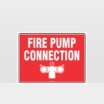 Fire Pump Connection Sign