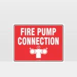 Fire Pump Connection Sign